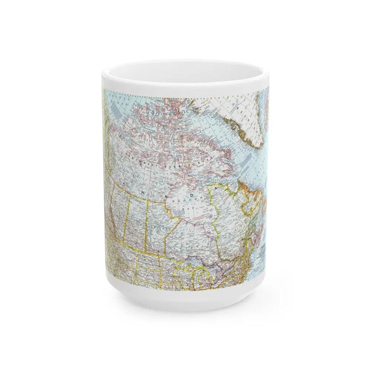 Canada (1961) (Map) White Coffee Mug-15oz-Go Mug Yourself