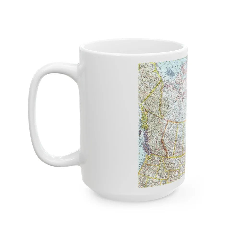 Canada (1961) (Map) White Coffee Mug-Go Mug Yourself