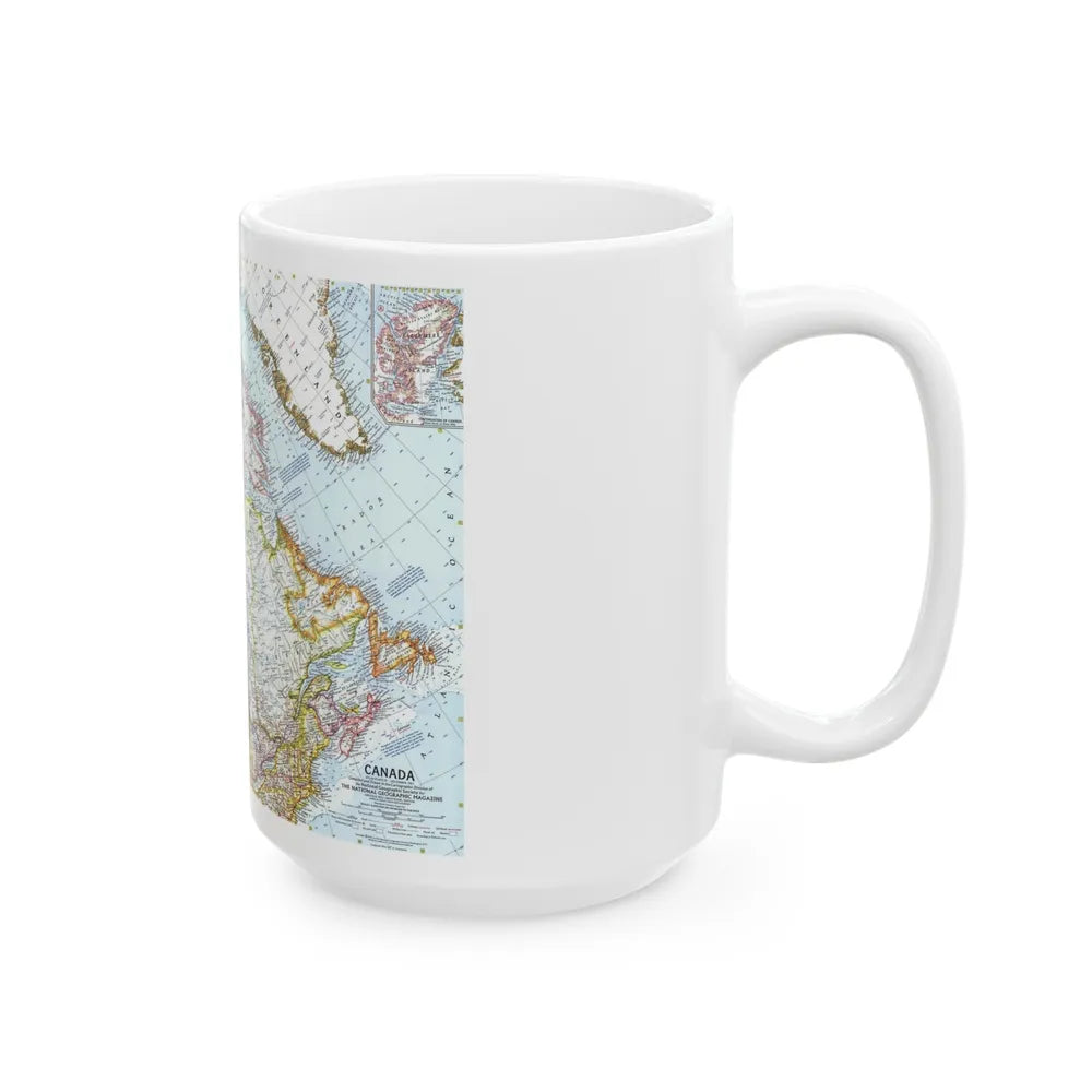 Canada (1961) (Map) White Coffee Mug-Go Mug Yourself