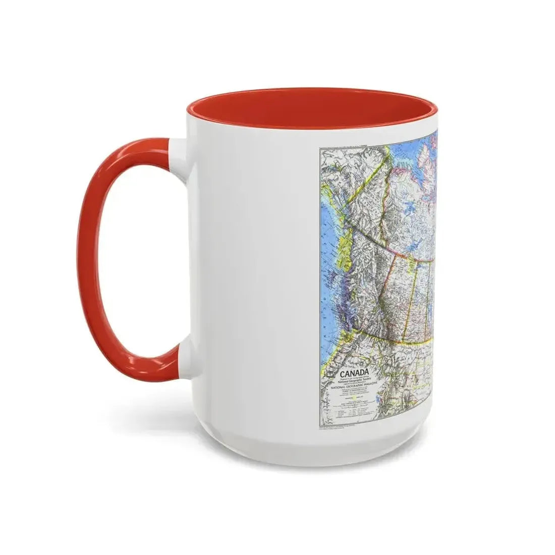 Canada (1972) (Map) Accent Coffee Mug - Go Mug Yourself