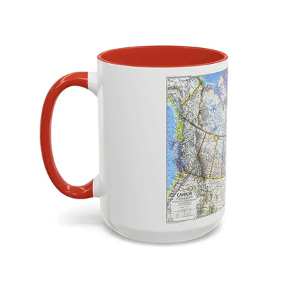 Canada (1972) (Map) Accent Coffee Mug - Go Mug Yourself