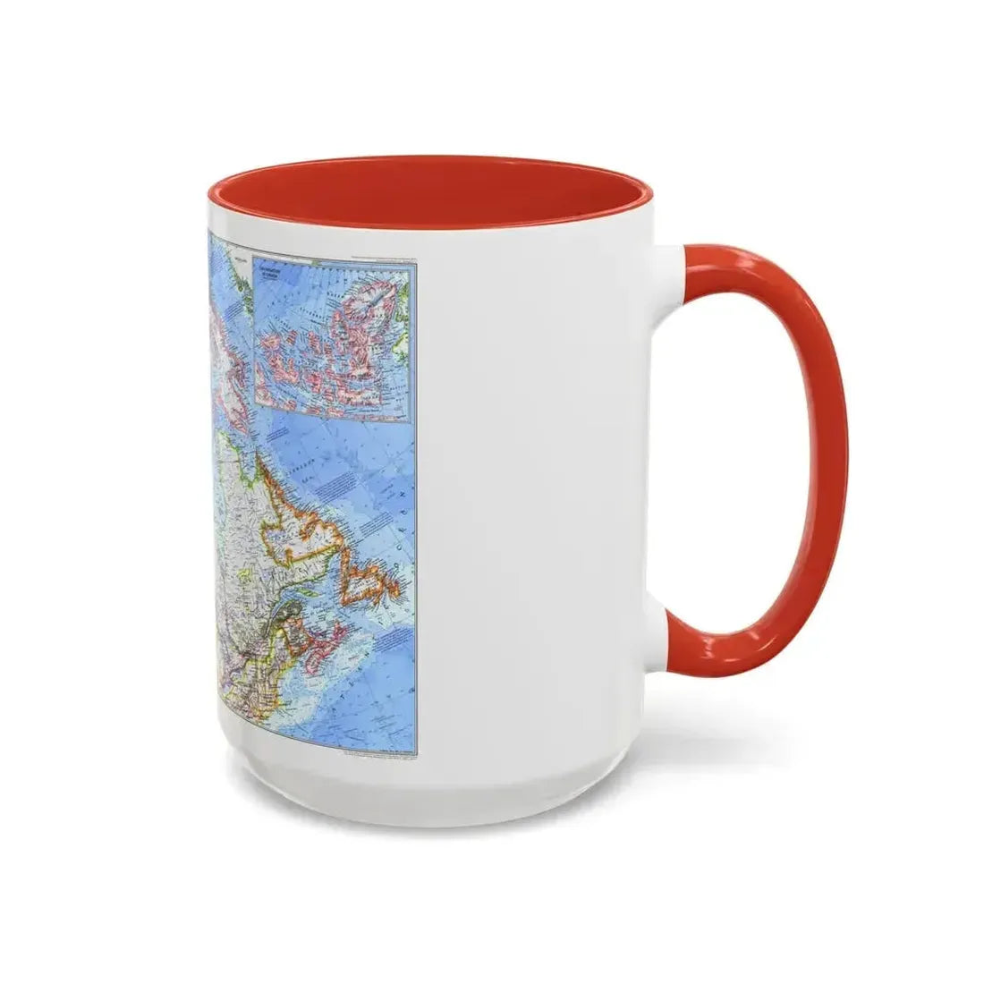 Canada (1972) (Map) Accent Coffee Mug - Go Mug Yourself