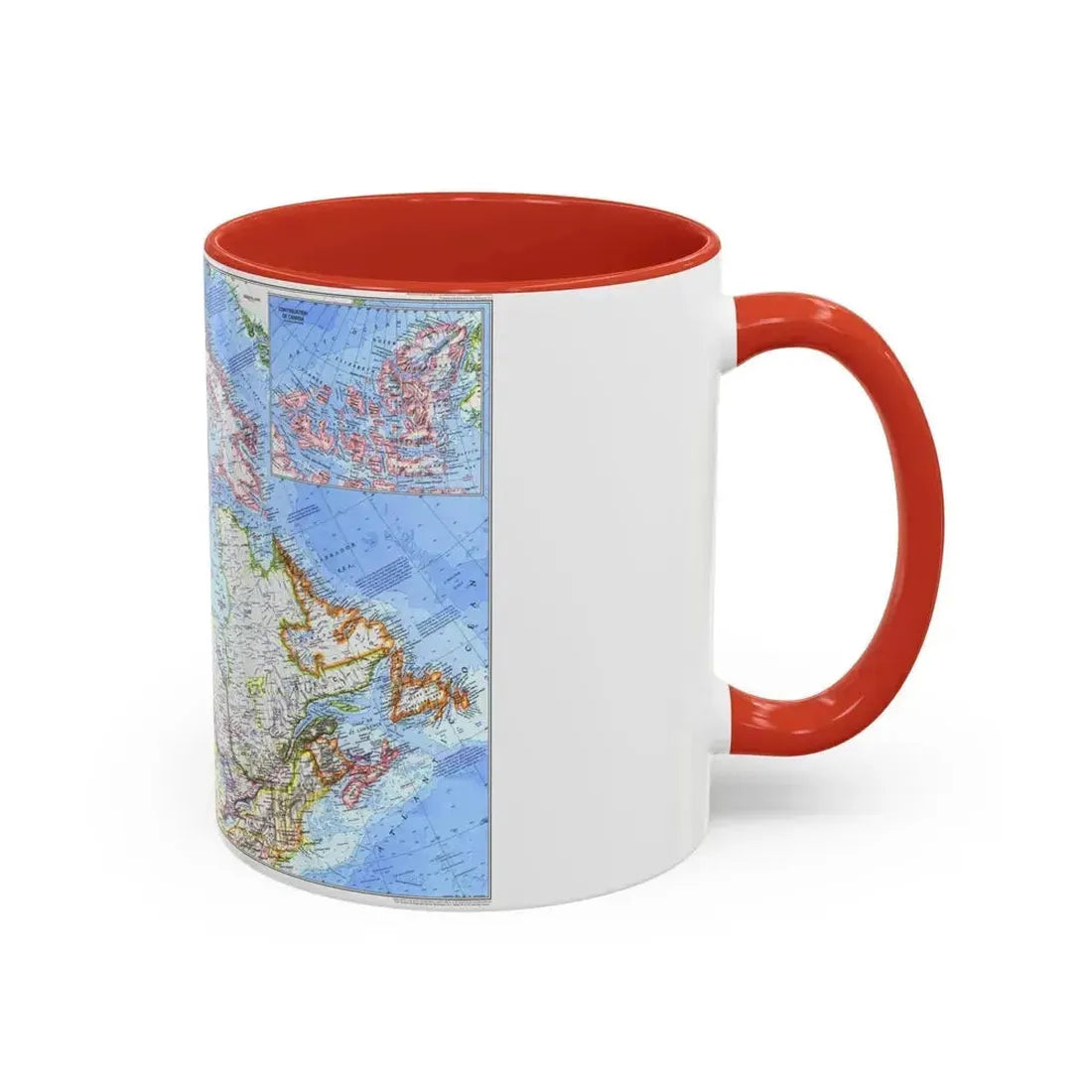 Canada (1972) (Map) Accent Coffee Mug - Go Mug Yourself