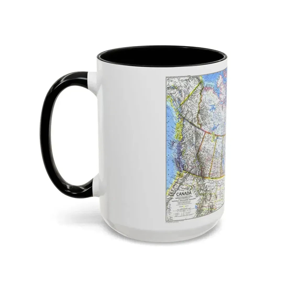 Canada (1972) (Map) Accent Coffee Mug - Go Mug Yourself