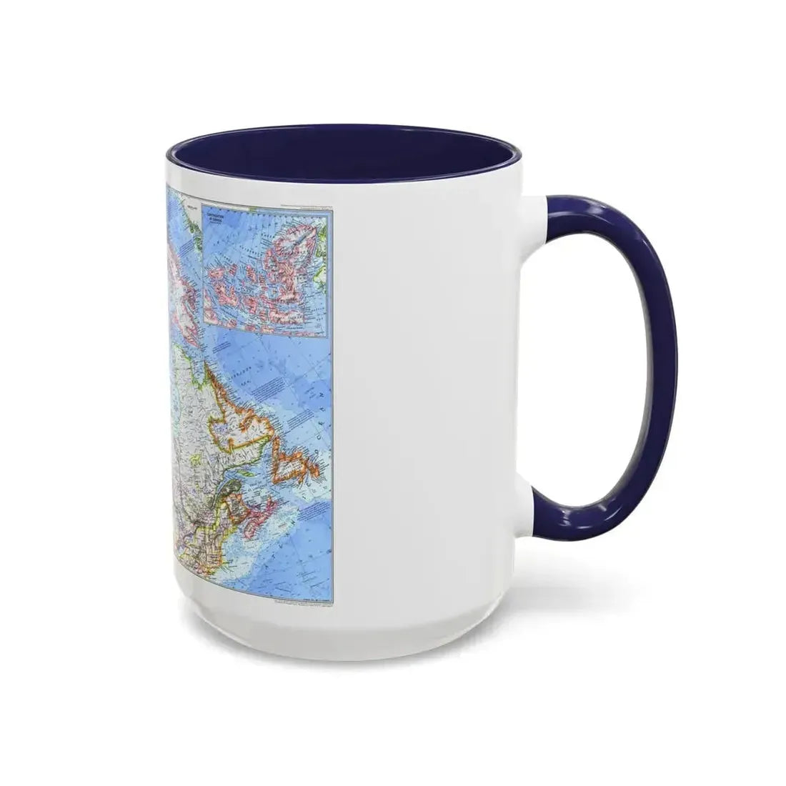 Canada (1972) (Map) Accent Coffee Mug - Go Mug Yourself