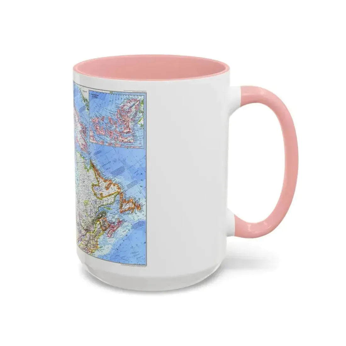 Canada (1972) (Map) Accent Coffee Mug - Go Mug Yourself