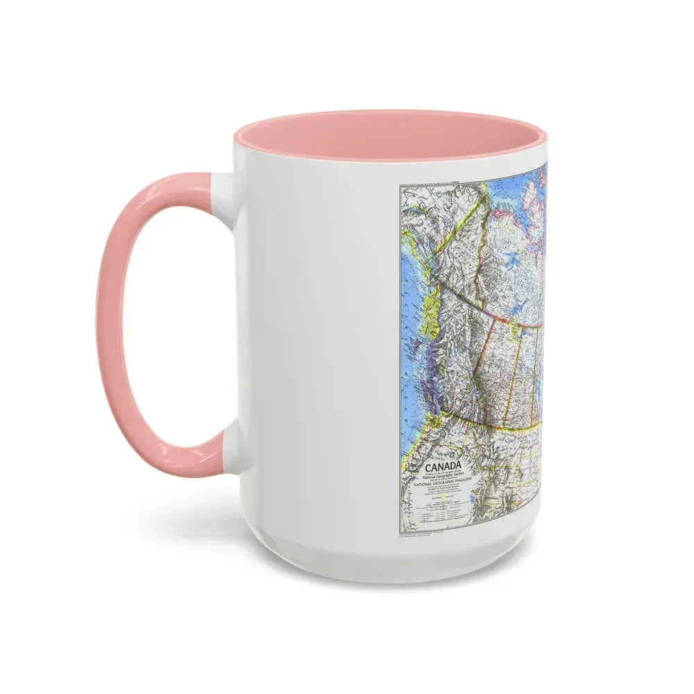 Canada (1972) (Map) Accent Coffee Mug - Go Mug Yourself