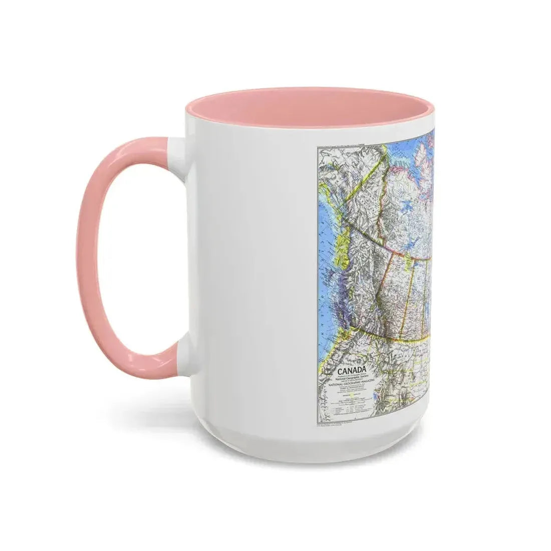 Canada (1972) (Map) Accent Coffee Mug - Go Mug Yourself
