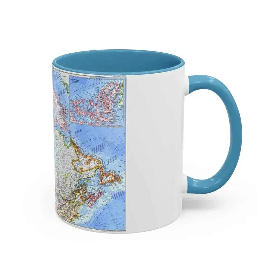 Canada (1972) (Map) Accent Coffee Mug - Go Mug Yourself