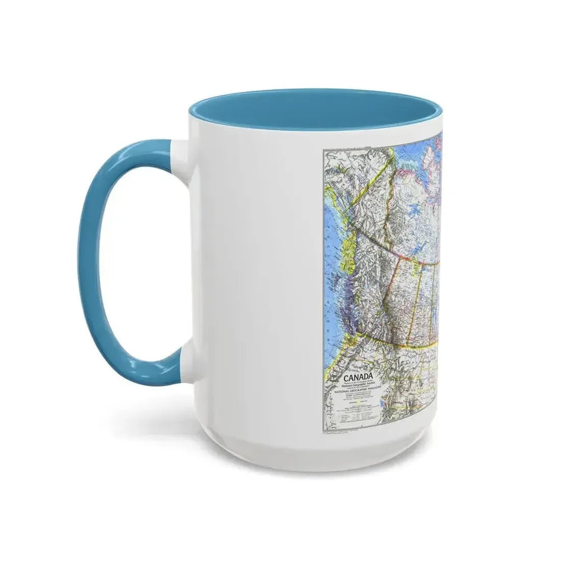 Canada (1972) (Map) Accent Coffee Mug - Go Mug Yourself