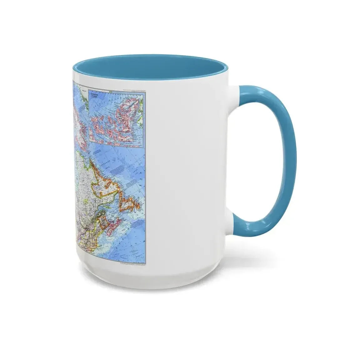 Canada (1972) (Map) Accent Coffee Mug - Go Mug Yourself