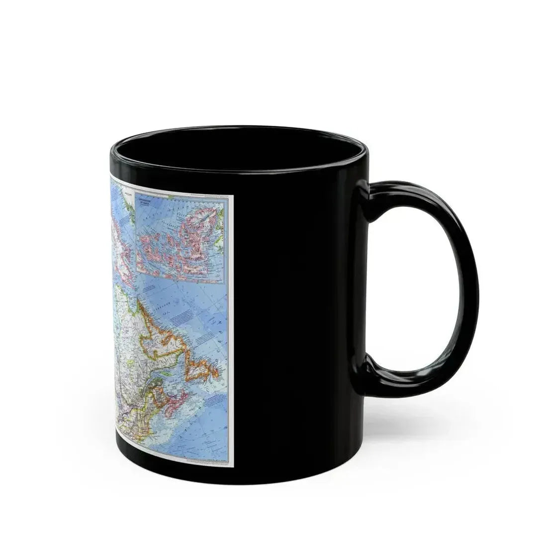 Canada (1972) (Map) Black Coffee Mug - Go Mug Yourself