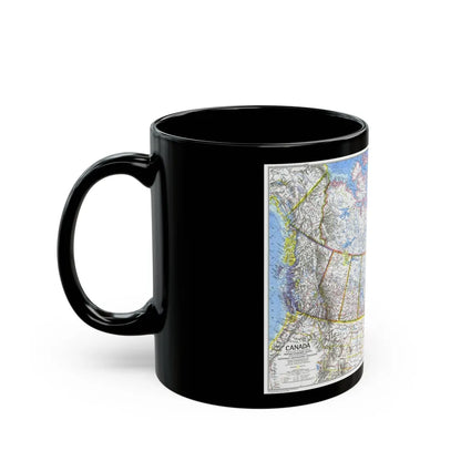 Canada (1972) (Map) Black Coffee Mug-Go Mug Yourself