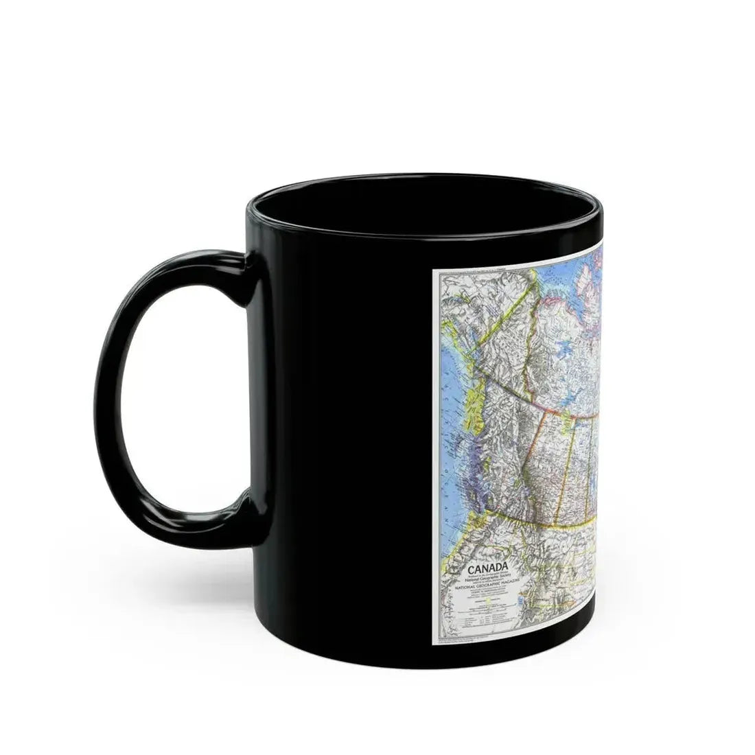 Canada (1972) (Map) Black Coffee Mug - Go Mug Yourself