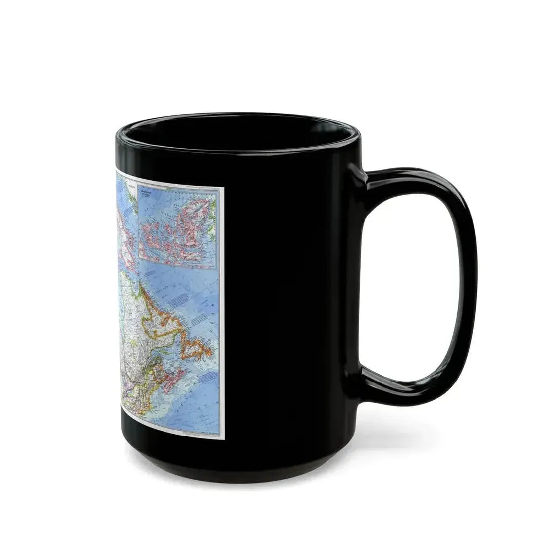 Canada (1972) (Map) Black Coffee Mug - Go Mug Yourself
