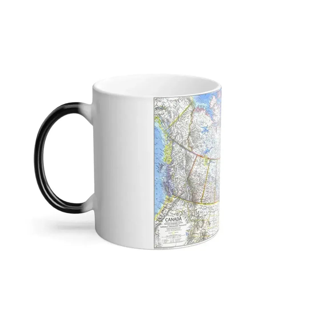 Canada (1972) (Map) Color Changing Mug 11oz - Go Mug Yourself
