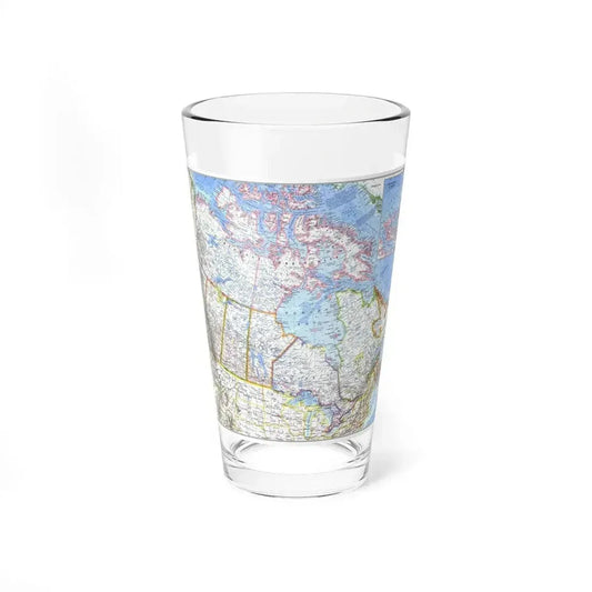 Canada (1972) (Map) Pint Glass 16oz 16oz - Go Mug Yourself