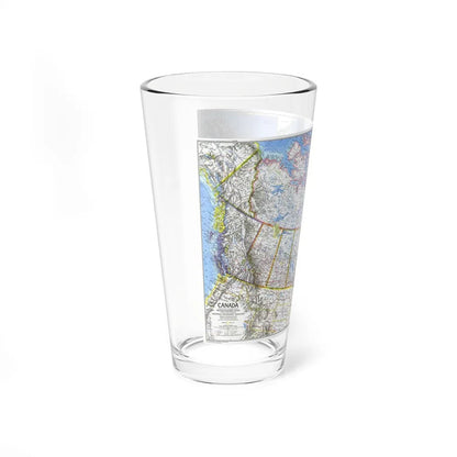 Canada (1972) (Map) Pint Glass 16oz-Go Mug Yourself