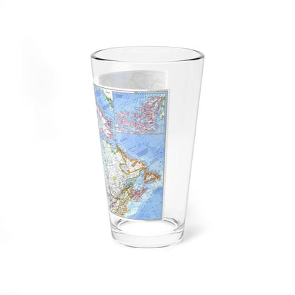 Canada (1972) (Map) Pint Glass 16oz-Go Mug Yourself