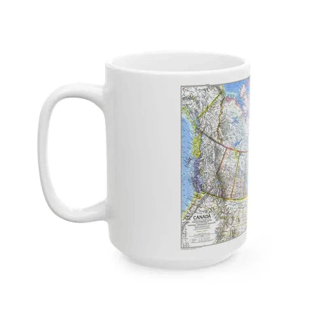 Canada (1972) (Map) White Coffee Mug - Go Mug Yourself