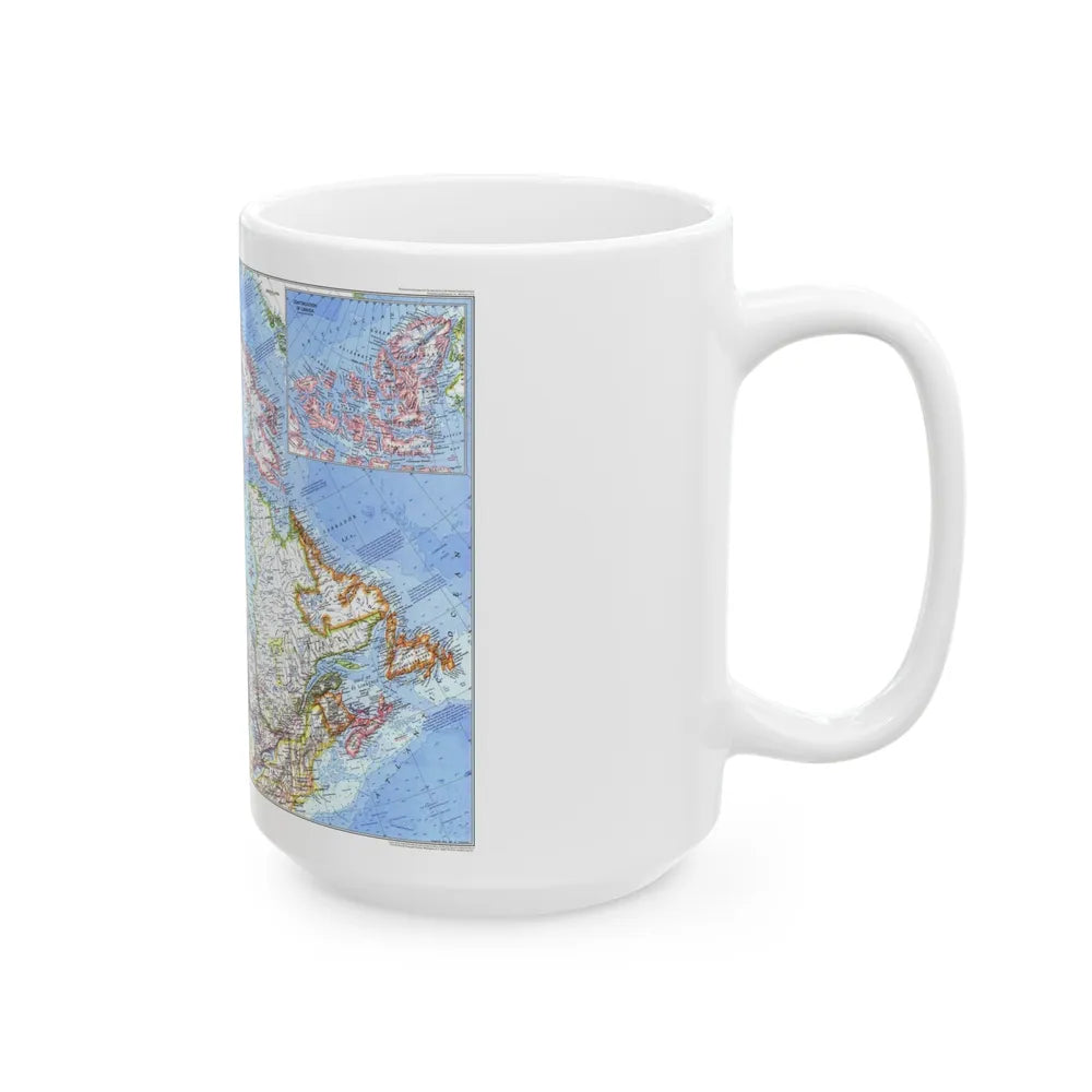 Canada (1972) (Map) White Coffee Mug-Go Mug Yourself