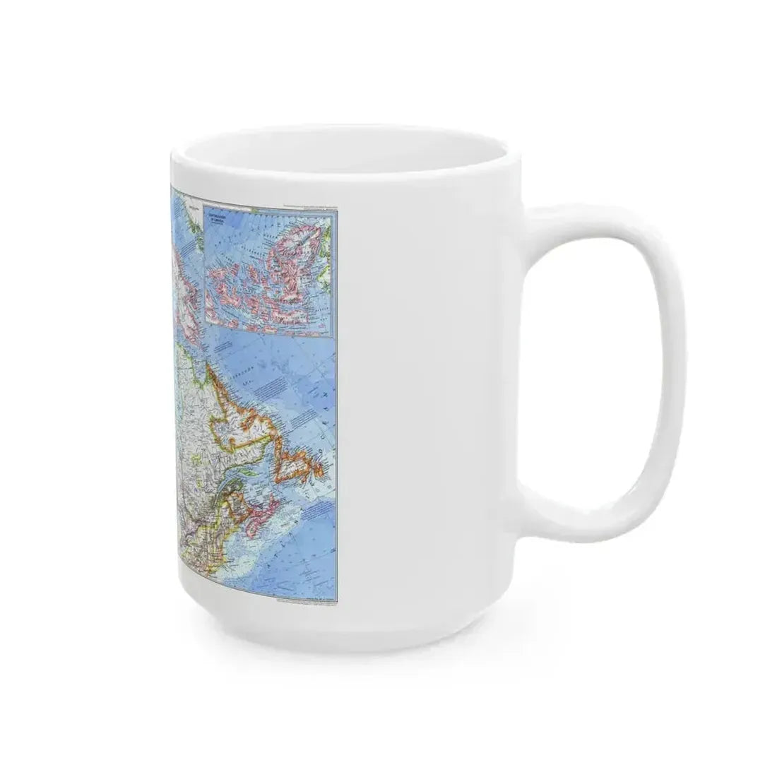 Canada (1972) (Map) White Coffee Mug - Go Mug Yourself