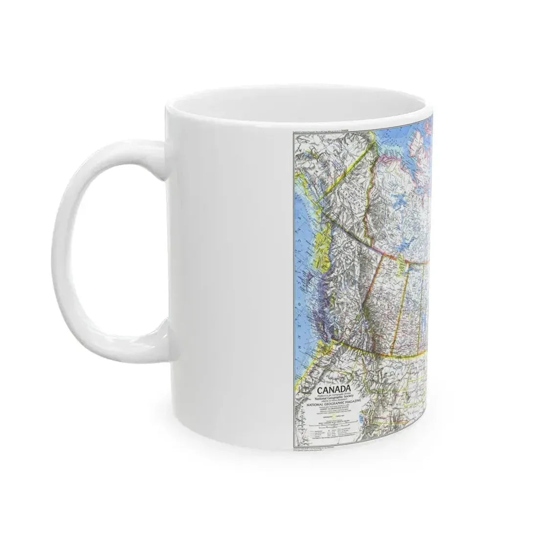 Canada (1972) (Map) White Coffee Mug - Go Mug Yourself