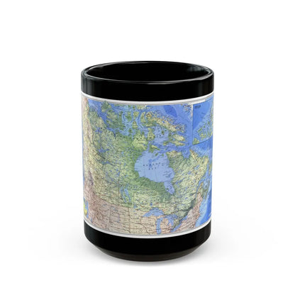 Canada (1985) (Map) Black Coffee Mug-15oz-Go Mug Yourself