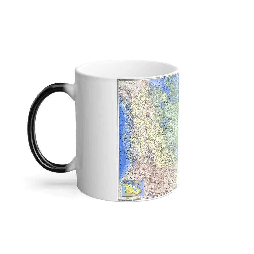 Canada (1985) (Map) Color Changing Mug 11oz-Go Mug Yourself