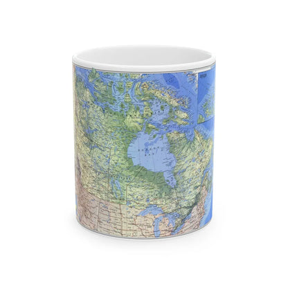 Canada (1985) (Map) White Coffee Mug-11oz-Go Mug Yourself