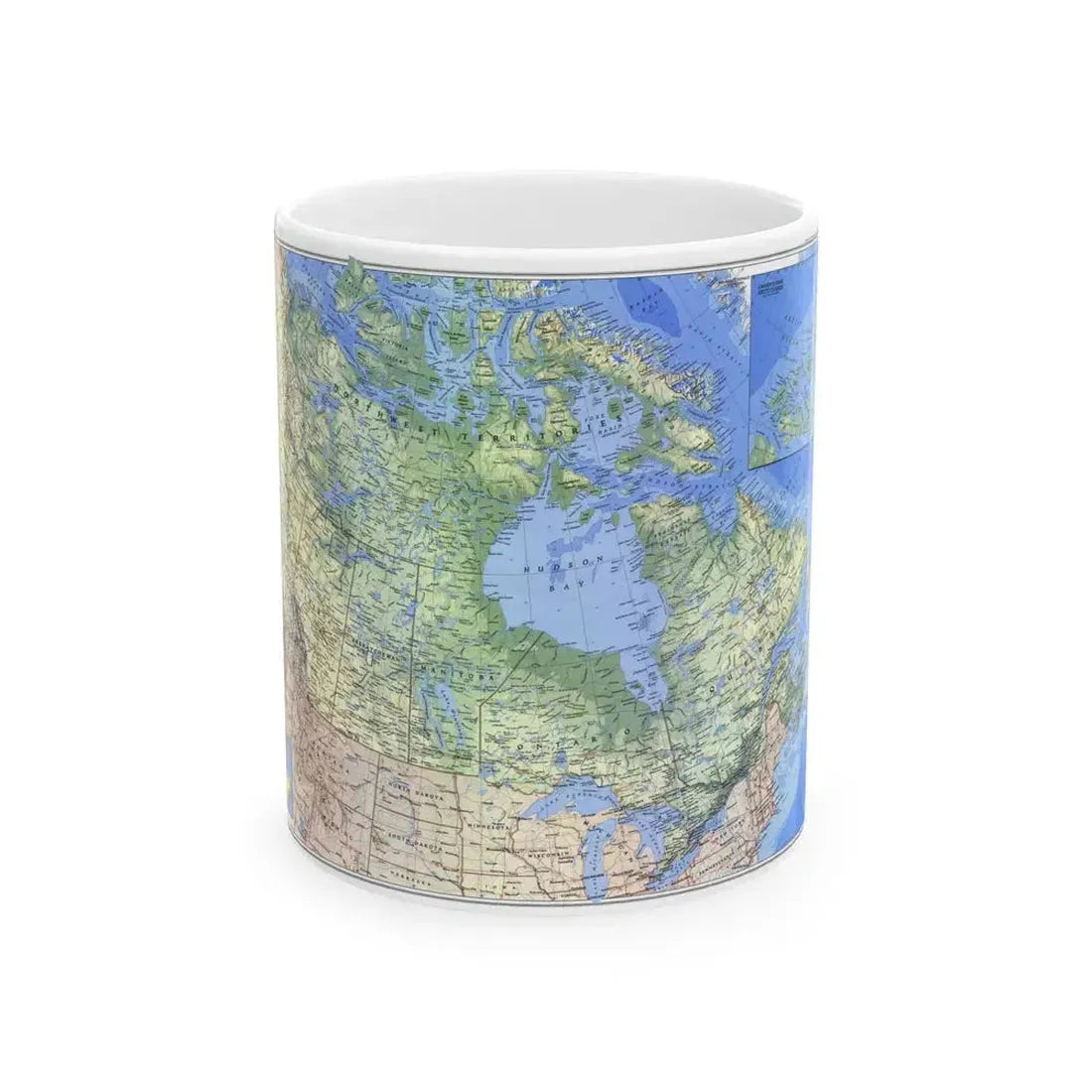 Canada (1985) (Map) White Coffee Mug 11oz - Go Mug Yourself