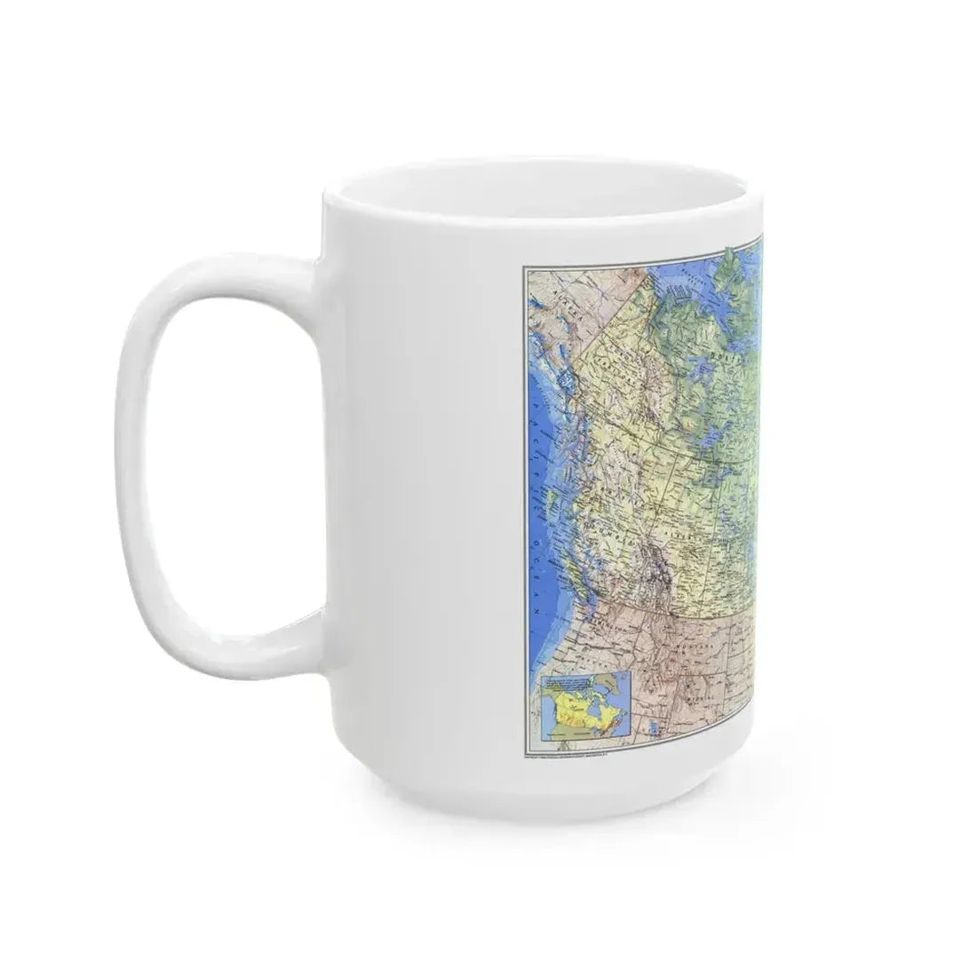 Canada (1985) (Map) White Coffee Mug - Go Mug Yourself
