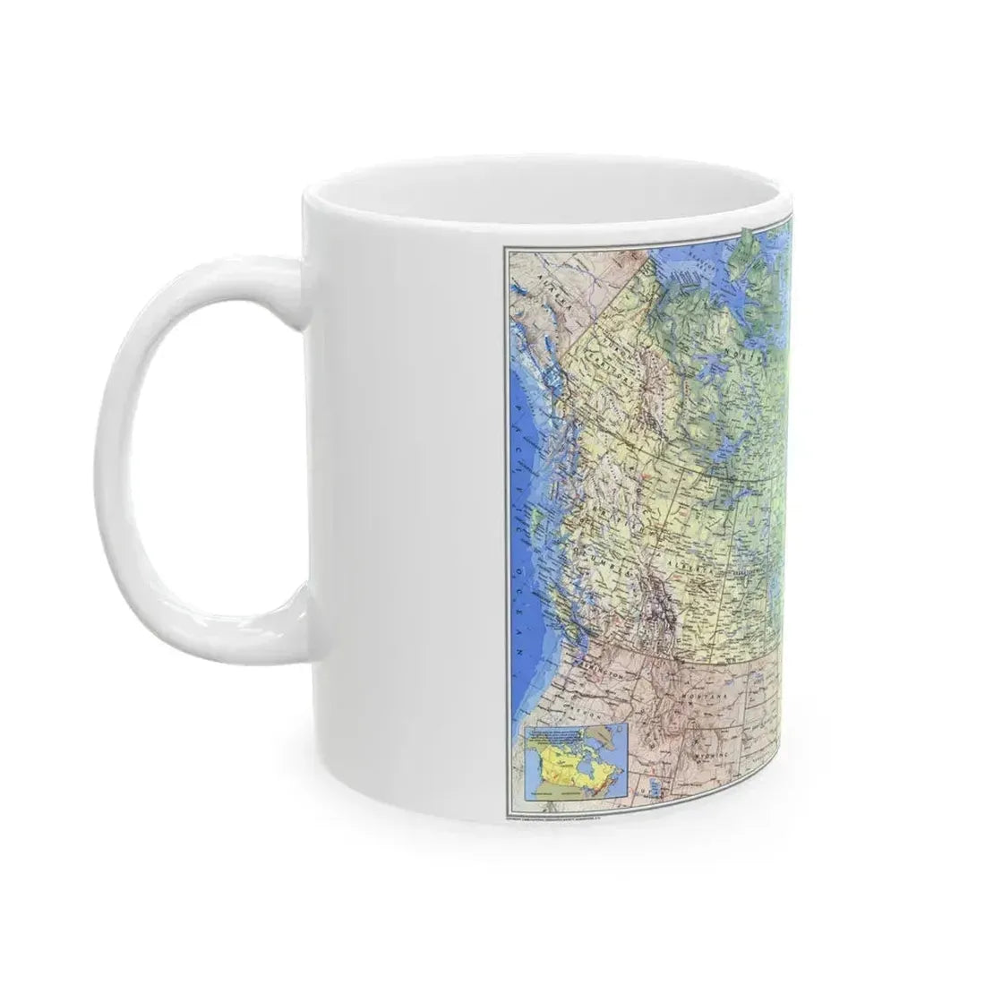 Canada (1985) (Map) White Coffee Mug - Go Mug Yourself