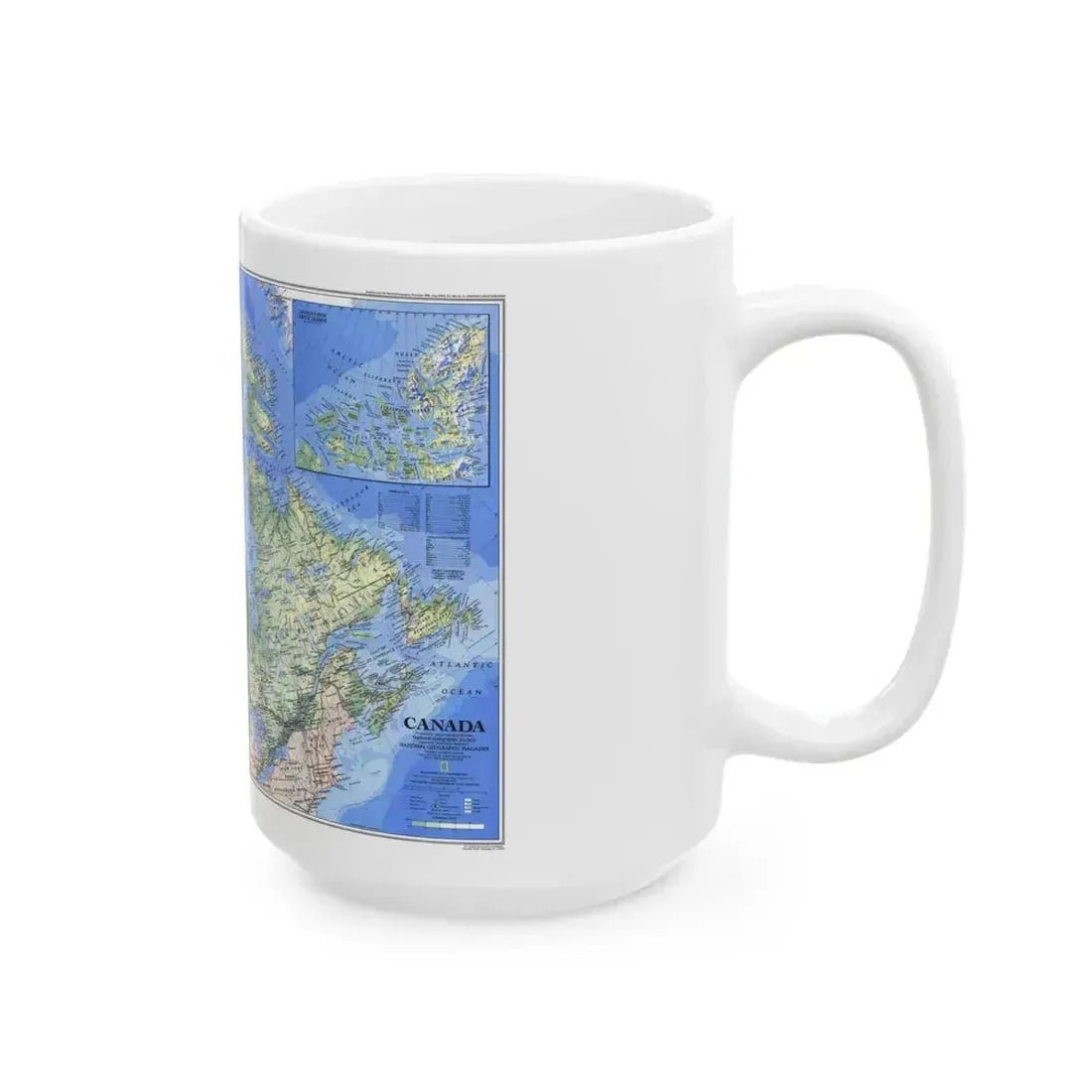 Canada (1985) (Map) White Coffee Mug - Go Mug Yourself