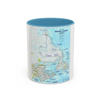 Canada - Atlantic 1 (1992) (Map) Accent Coffee Mug 11oz Light Blue - Go Mug Yourself