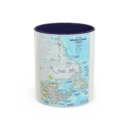 Canada - Atlantic 1 (1992) (Map) Accent Coffee Mug 11oz Navy - Go Mug Yourself