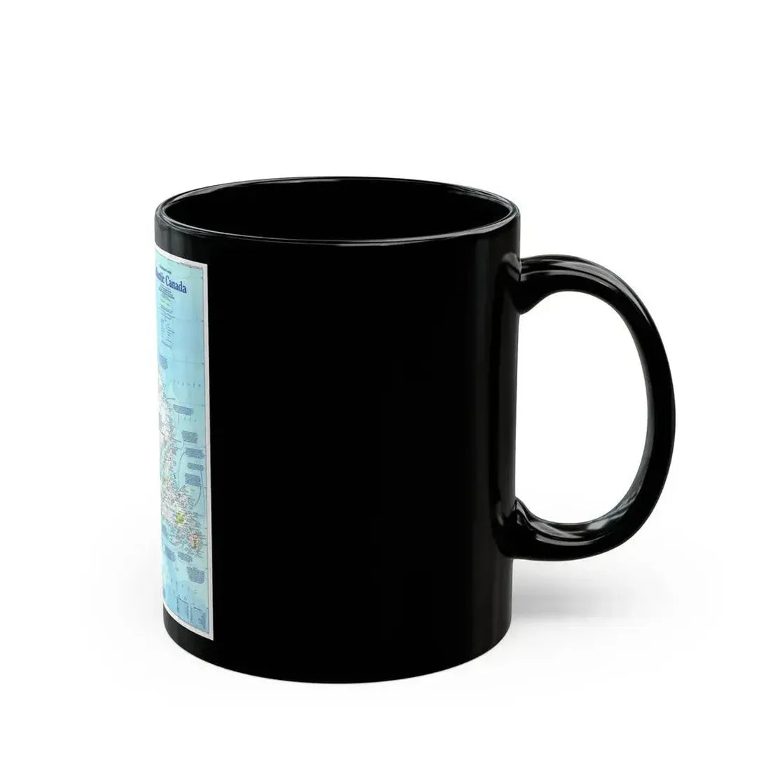 Canada - Atlantic 1 (1992) (Map) Black Coffee Mug - Go Mug Yourself