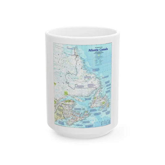 Canada - Atlantic 1 (1992) (Map) White Coffee Mug-15oz-Go Mug Yourself