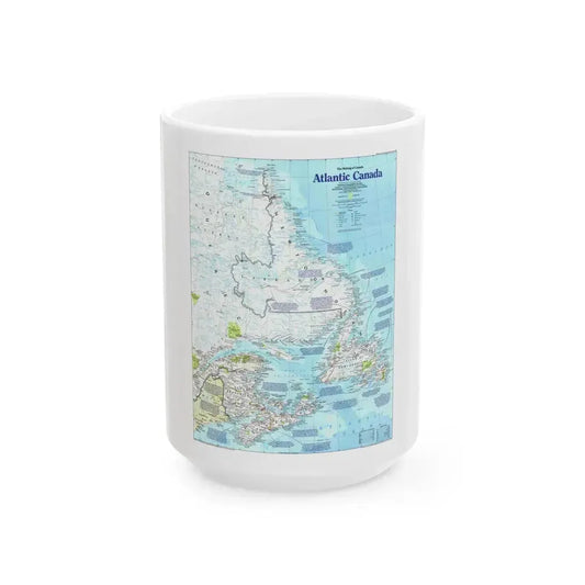 Canada - Atlantic 1 (1992) (Map) White Coffee Mug 15oz - Go Mug Yourself