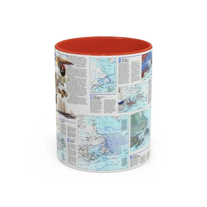 Canada - Atlantic 2 (1993) (Map) Accent Coffee Mug 11oz Red - Go Mug Yourself