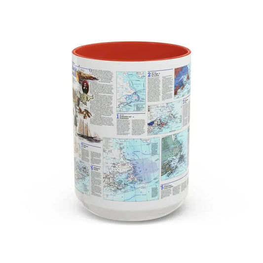 Canada - Atlantic 2 (1993) (Map) Accent Coffee Mug 15oz Red - Go Mug Yourself