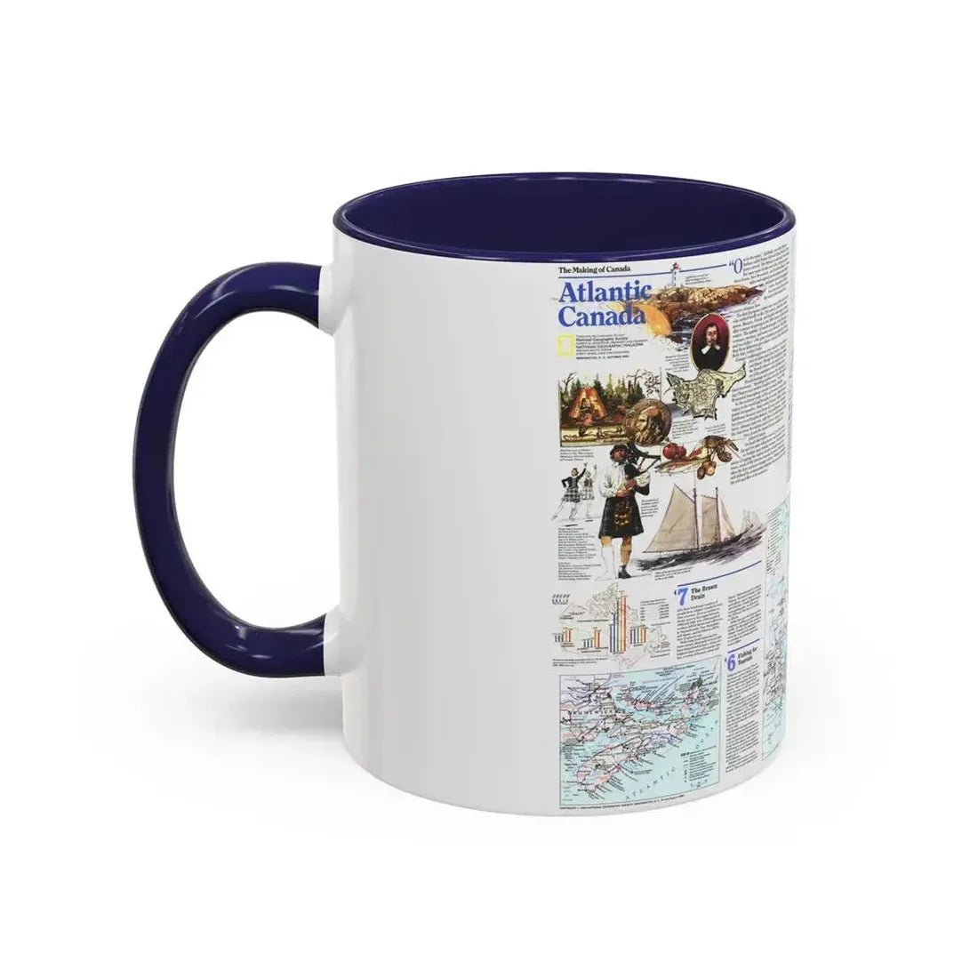 Canada - Atlantic 2 (1993) (Map) Accent Coffee Mug - Go Mug Yourself