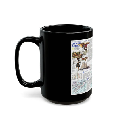 Canada - Atlantic 2 (1993) (Map) Black Coffee Mug-Go Mug Yourself