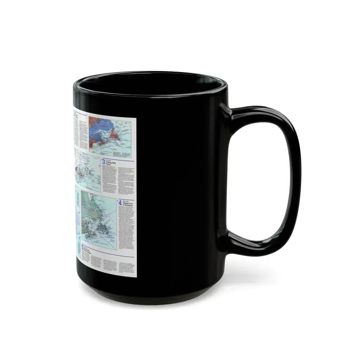 Canada - Atlantic 2 (1993) (Map) Black Coffee Mug - Go Mug Yourself