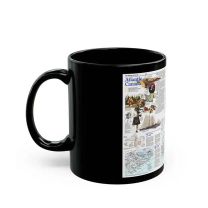 Canada - Atlantic 2 (1993) (Map) Black Coffee Mug - Go Mug Yourself