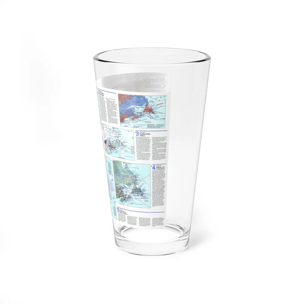 Canada - Atlantic 2 (1993) (Map) Pint Glass 16oz-Go Mug Yourself