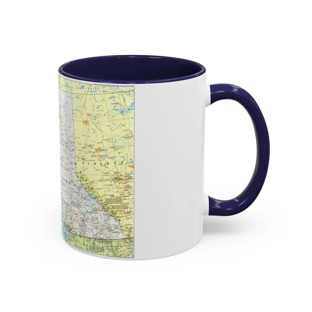 Canada - British Columbia 1 (1992) (Map) Accent Coffee Mug - Go Mug Yourself