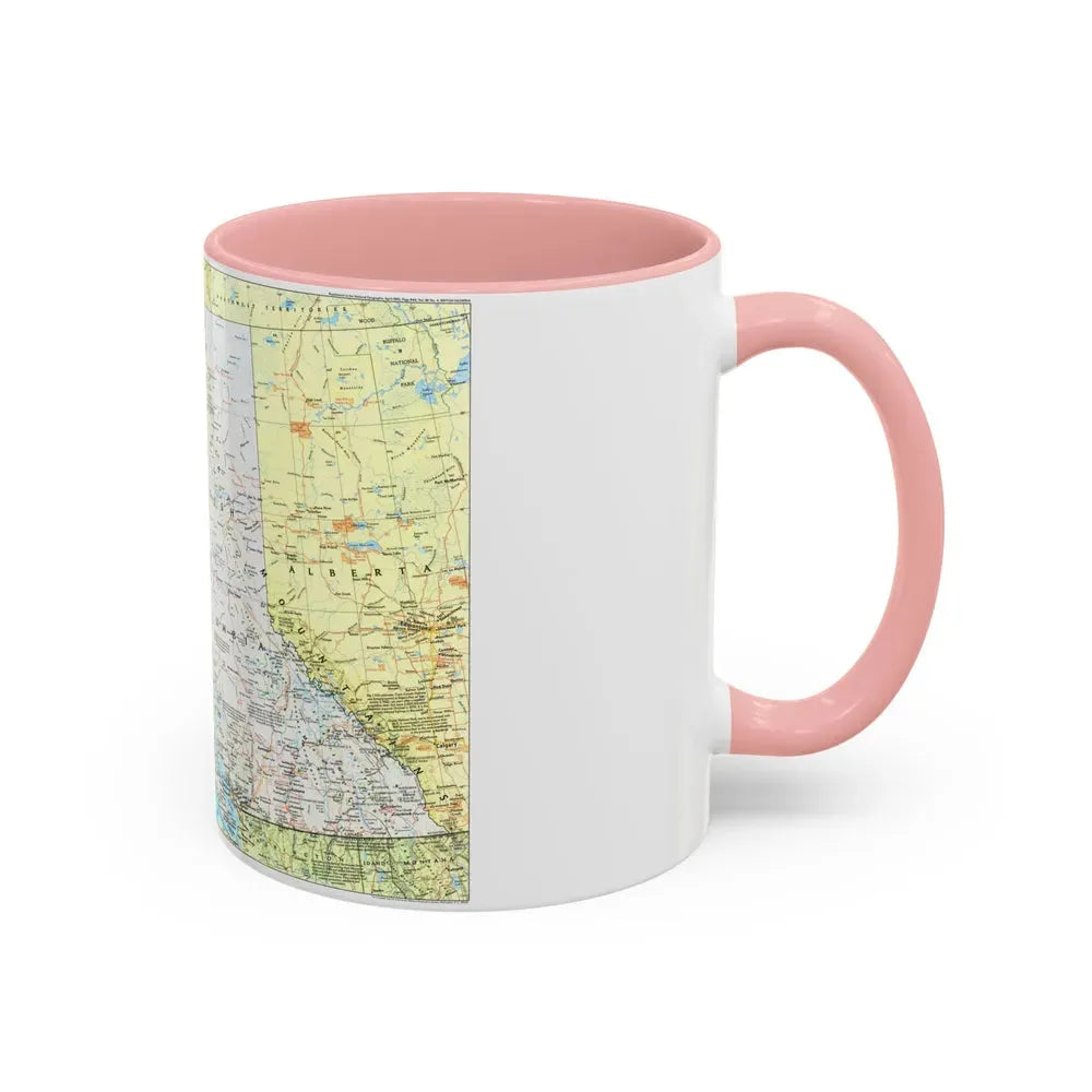 Canada - British Columbia 1 (1992) (Map) Accent Coffee Mug - Go Mug Yourself