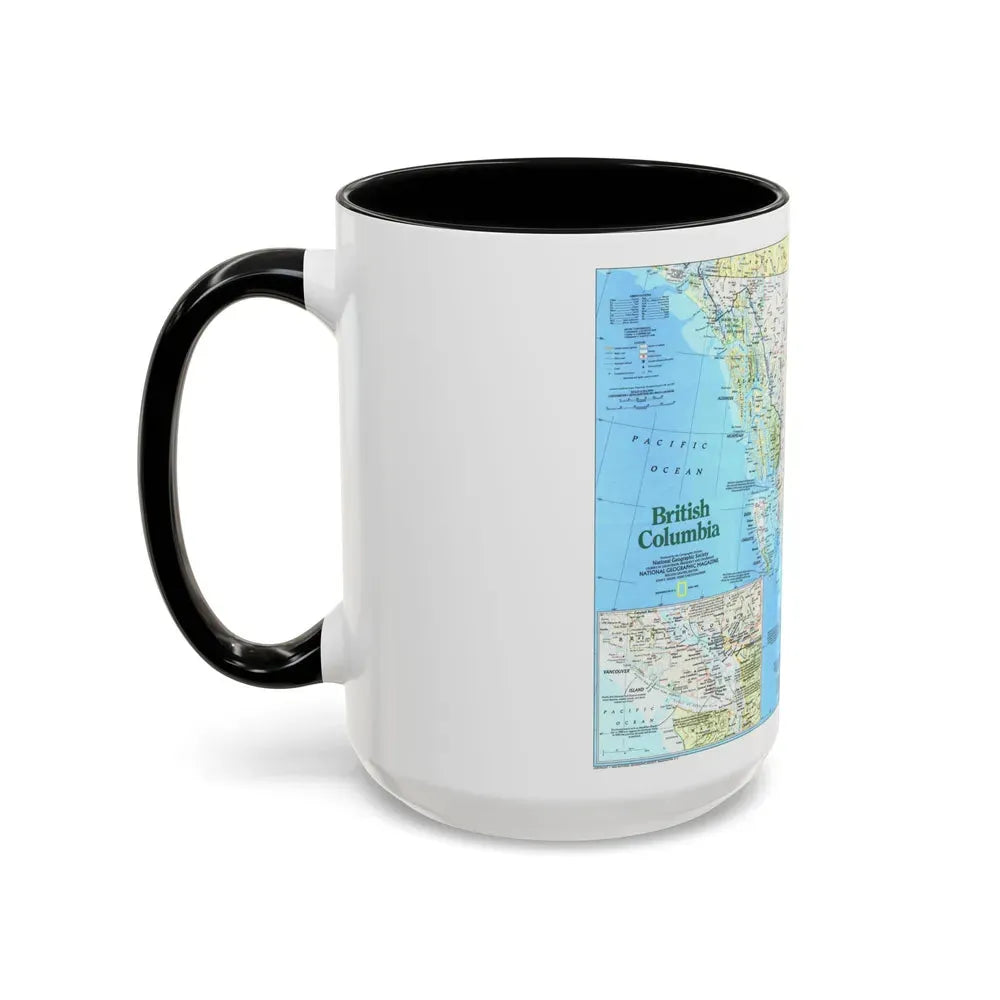 Canada - British Columbia 1 (1992) (Map) Accent Coffee Mug - Go Mug Yourself