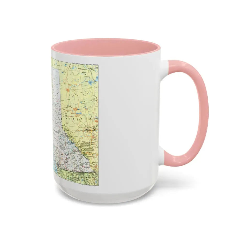 Canada - British Columbia 1 (1992) (Map) Accent Coffee Mug - Go Mug Yourself